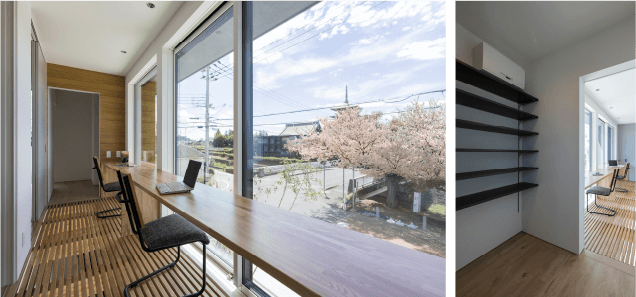 アトリウムデスク＆すのこ床