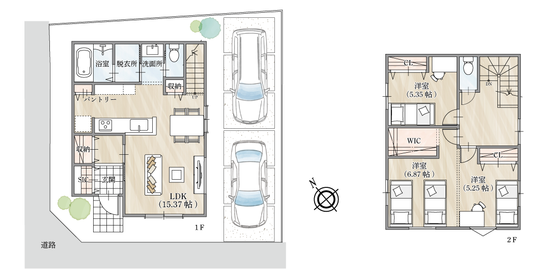 ストークガーデン播磨石ヶ池公園1号地参考プラン・間取り
