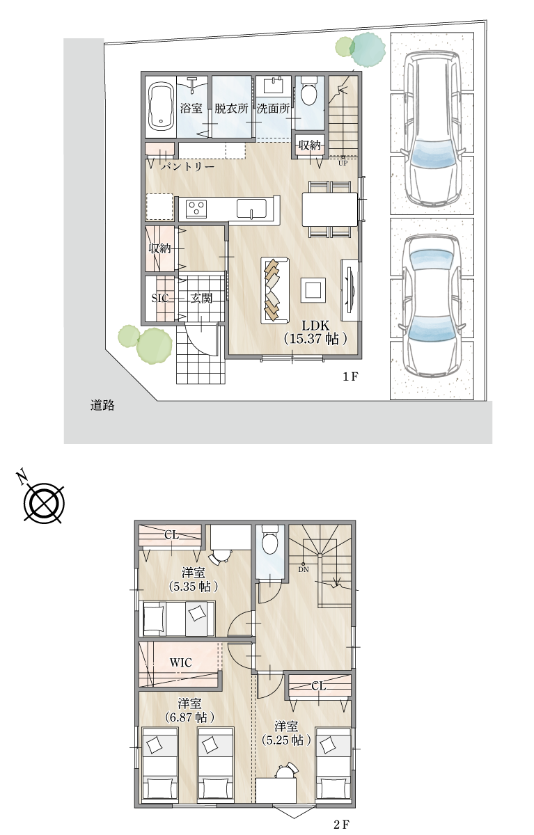 ストークガーデン播磨石ヶ池公園1号地参考プラン・間取り