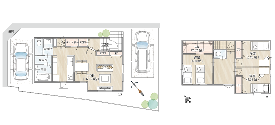 ストークガーデン播磨石ヶ池公園6号地参考プラン・間取り