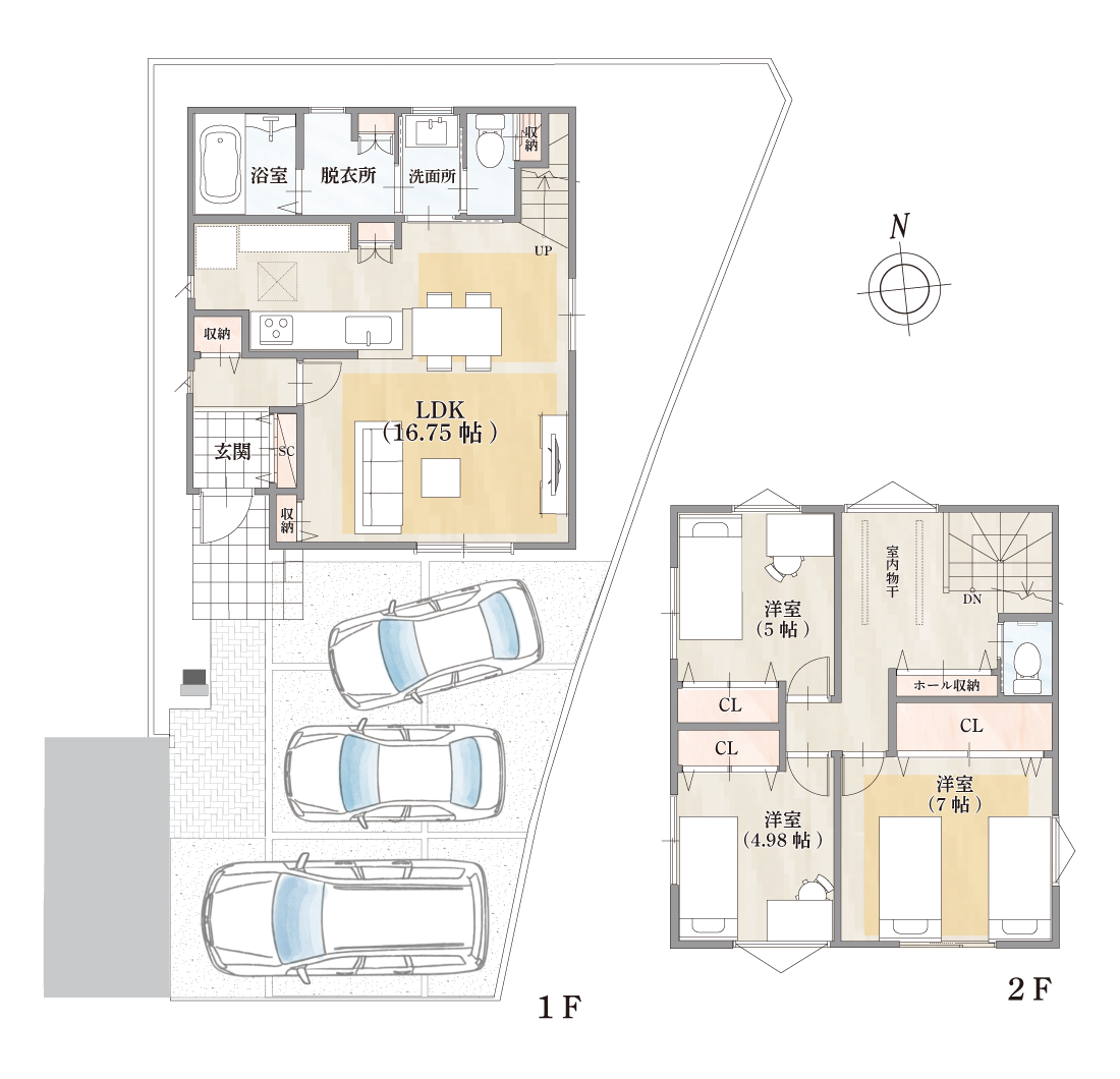 ストークガーデン野口町野口2号地モデルハウス　プラン・間取り