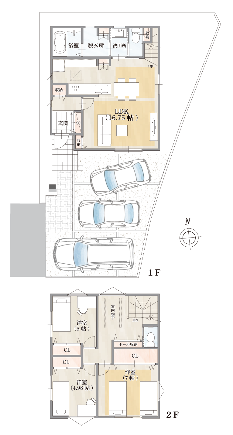 ストークガーデン野口町野口2号地モデルハウス　プラン・間取り
