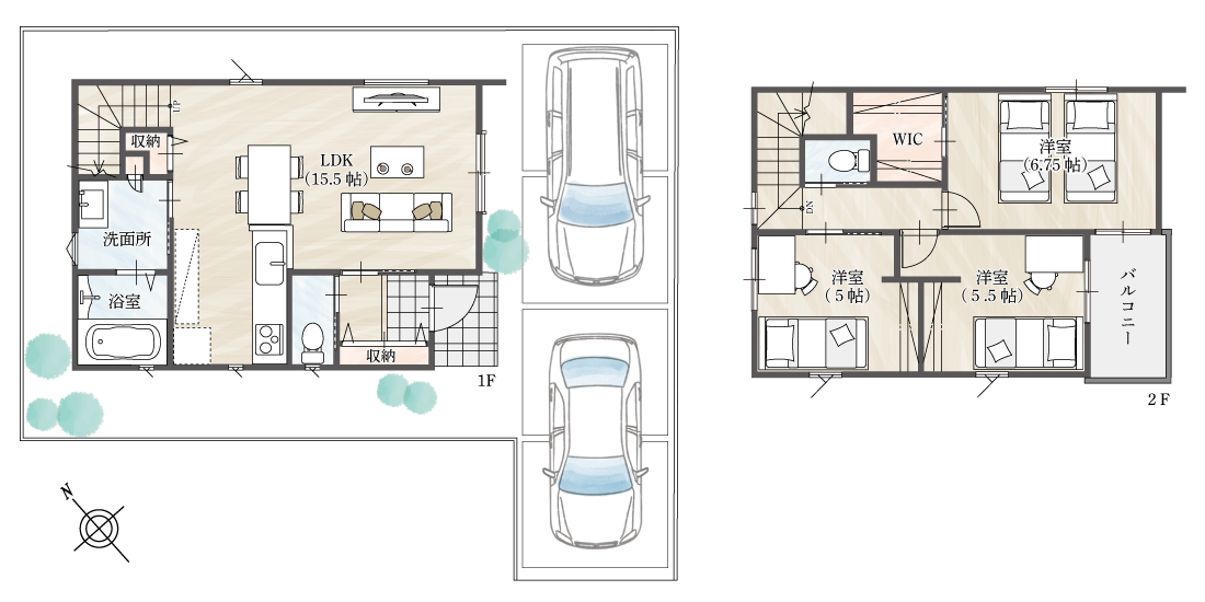 ストークビレッジ東加古川グランレジデンス17号地参考プラン・間取り