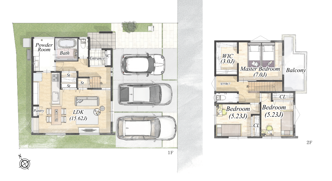 ストークビレッジ播磨公園通り3号地モデルハウス　SHOWA GROUP（ショウワグループ）株式会社・昭和住宅 間取りプラン