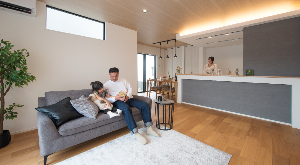 加古川市　ワンステージ姫路八代本町　モデルハウス　SHOWA GROUP（ショウワグループ）昭和住宅　リビング