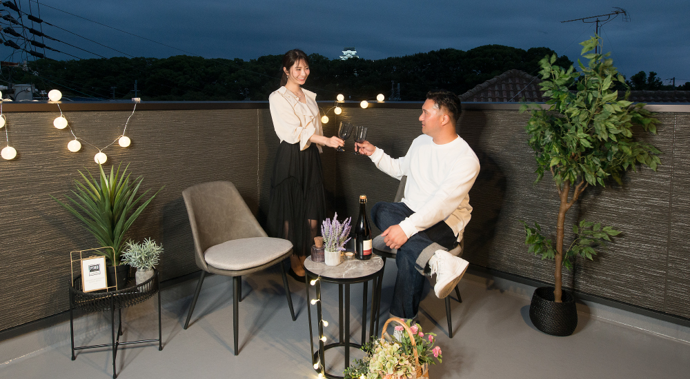 加古川市　ワンステージ姫路八代本町　モデルハウス　SHOWA GROUP（ショウワグループ）昭和住宅　屋上バルコニー