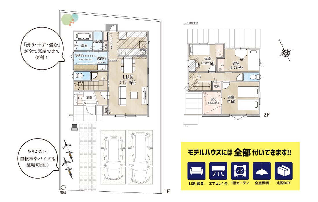 姫路市　ストークガーデン東神吉町西井ノ口1号地モデルハウス　SHOWA GROUP（ショウワグループ）昭和住宅　プラン・間取り