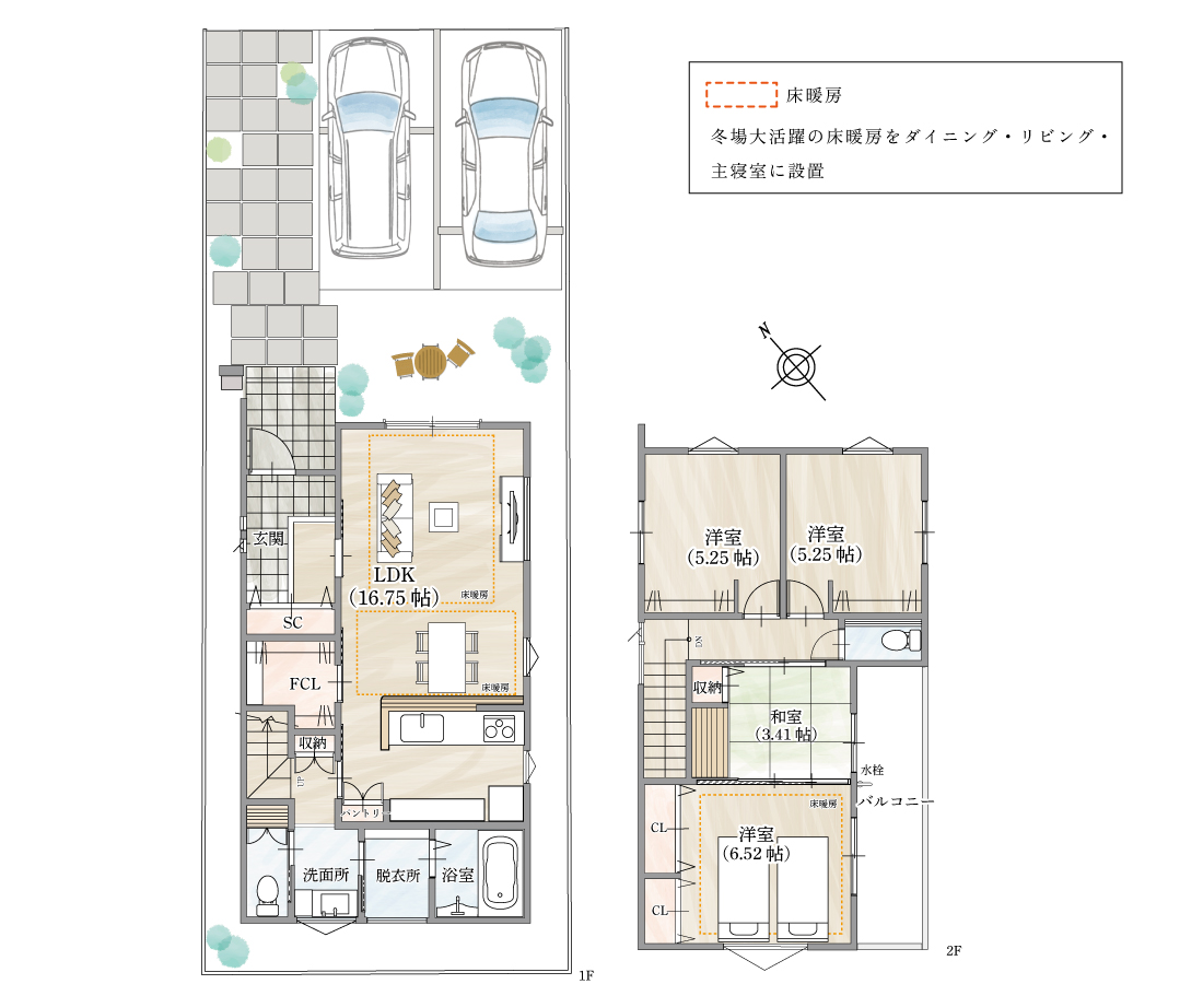 ストークビレッジ東加古川グランレジデンス2号地モデルハウス　SHOWA GROUP（ショウワグループ）株式会社・昭和住宅 間取りプラン