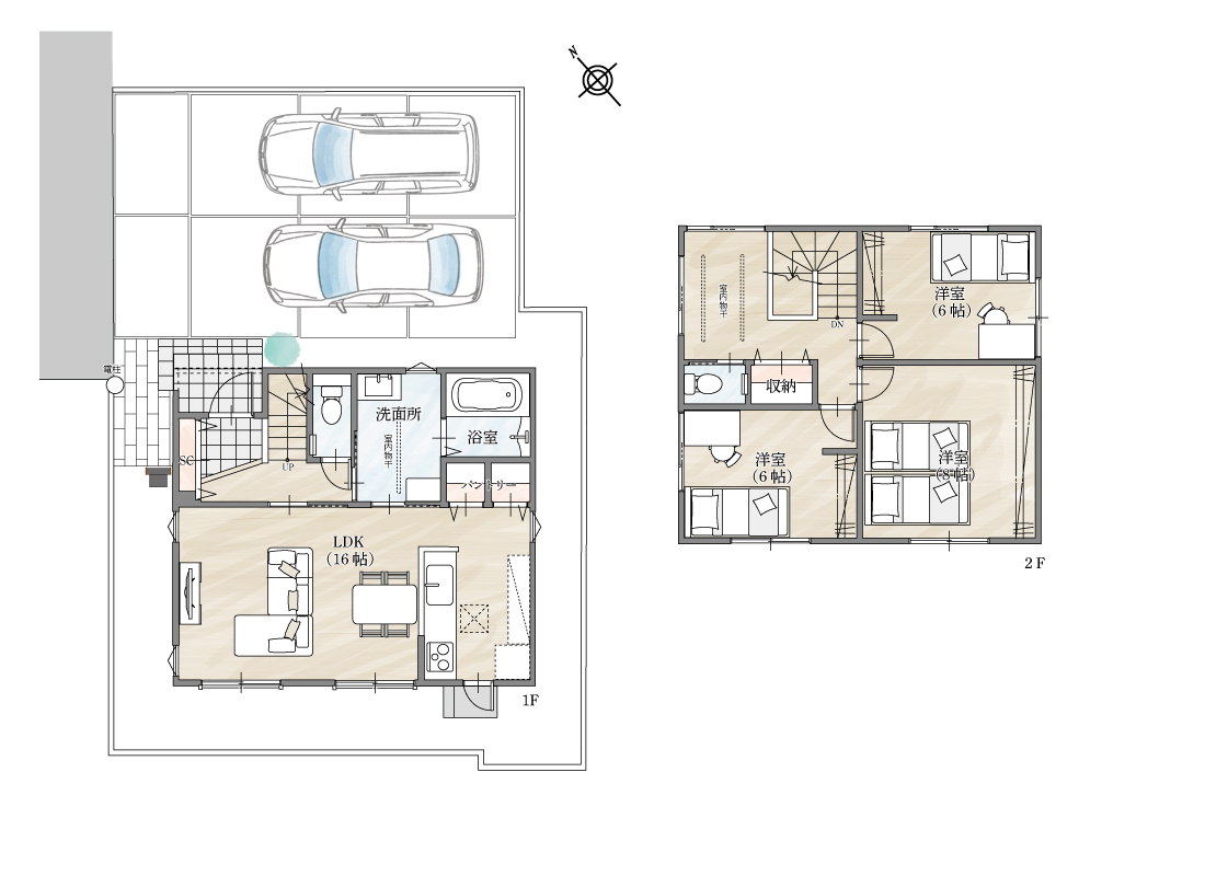 ストークビレッジ東加古川グランレジデンス5号地モデルハウス　SHOWA GROUP（ショウワグループ）株式会社・昭和住宅 間取りプラン