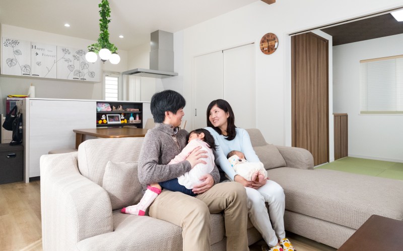 機能的で充実の収納がある家 の画像1