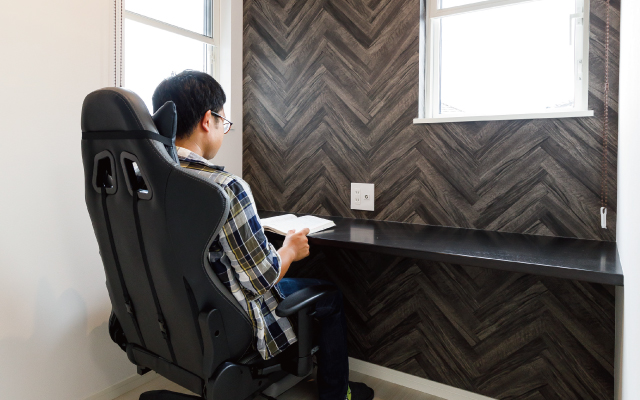 収納、動線にこだわった吹抜の家の画像