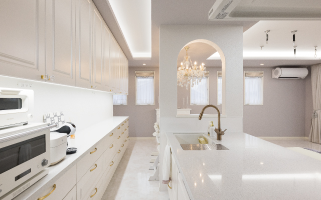 遊び心満載の2階リビングの家の画像