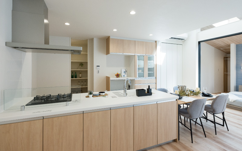 天窓と吹抜けのある家 の画像4