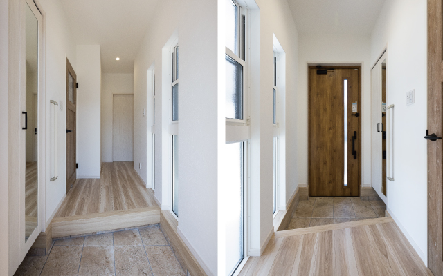 ウォークスルークローゼットのある家の画像