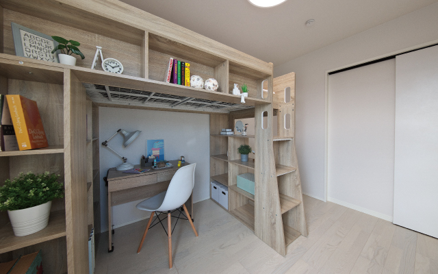 内装インテリアの質感にこだわった家の画像