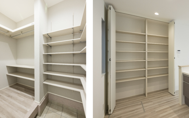 開放的な吹き抜けリビングの家の画像