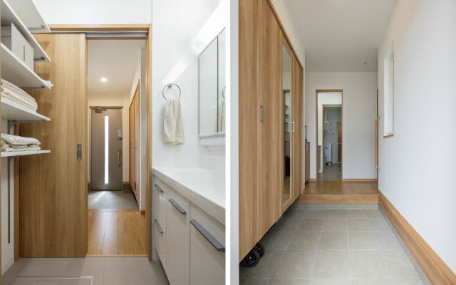 『平屋ベース』１階で日常生活が完結の画像