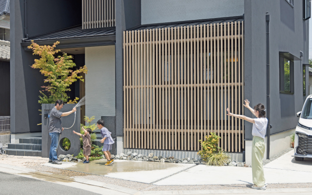 旅館のような非日常を感じさせる邸宅の画像