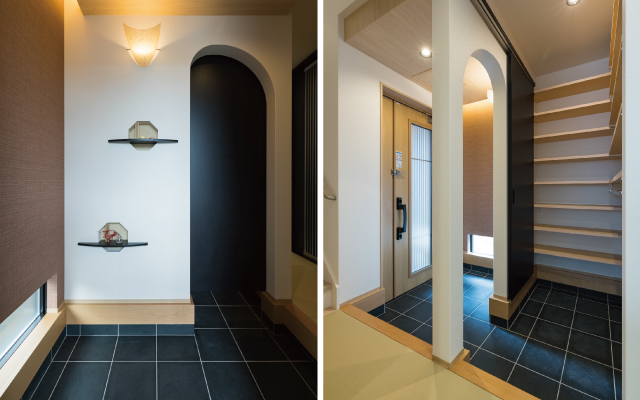 旅館のような非日常を感じさせる邸宅の画像