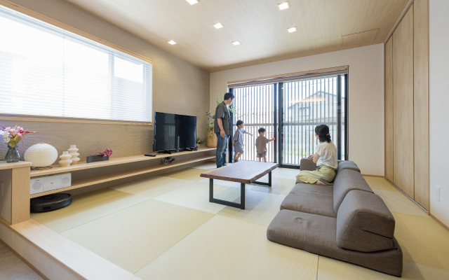 旅館のような非日常を感じさせる邸宅の画像